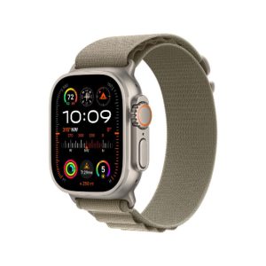 Apple Watch Series Ultra 2 GPS + Cellular 49mm Titanium Olive Alpine Loop - M