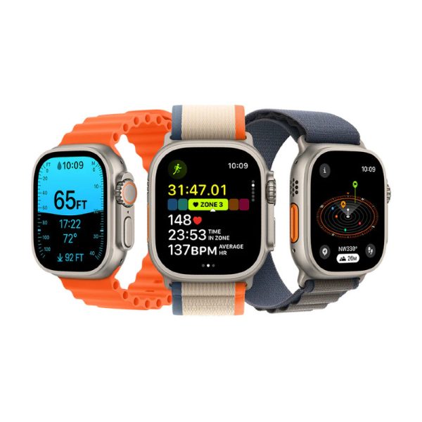 Apple Watch Series Ultra 2 GPS + Cellular 49mm Titanium Blue Alpine Loop - M - Slika 3