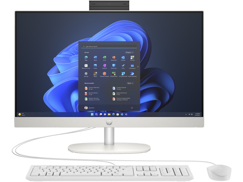 Intel Core i5-1334U (1 3 GHz) 16 GB DDR4-3200 SSD 512 GB PCIe NVMe Intel Iris Xe Graphics (IGP) Wi-Fi 6 (802.11ax) Bluetooth 5.3 Webcam 60 5 cm (23 8 ) FHD (1920x1080) AG LED 60Hz HDMI 1x USB-C 3.2 Gen1 (5Gbps) 2x USB-A 3.2 Gen2 (5Gbps) 2x USB-A 2.0 Wired Kbd. Microsoft Windows 11 Pro (64-bit)