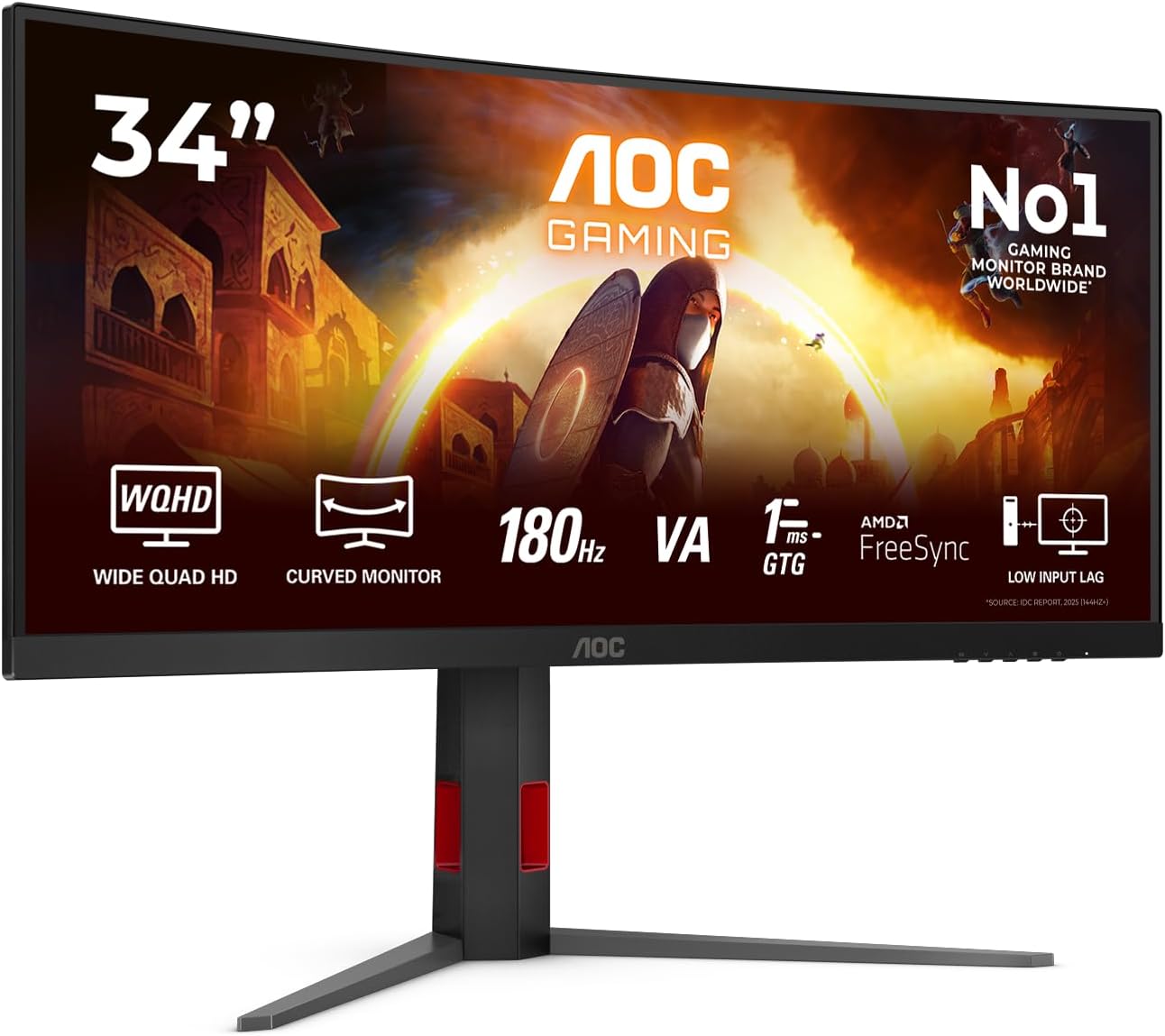 86 36 cm (34) UWQHD 3440 x 1440 180 Hz 1ms 2500:1 80000000:1 300 cd m² 178° 178° Mat 2x HDMI 1x DisplayPort 1x VGA 1x USB-C 4x USB 1x Audio